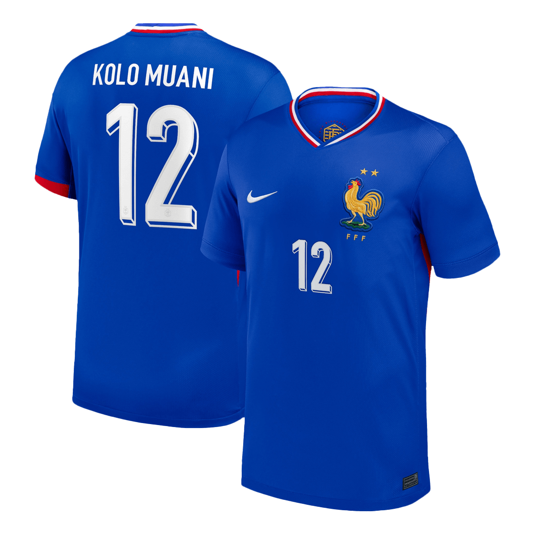 KOLO MUANI #12 France Home Soccer Jersey