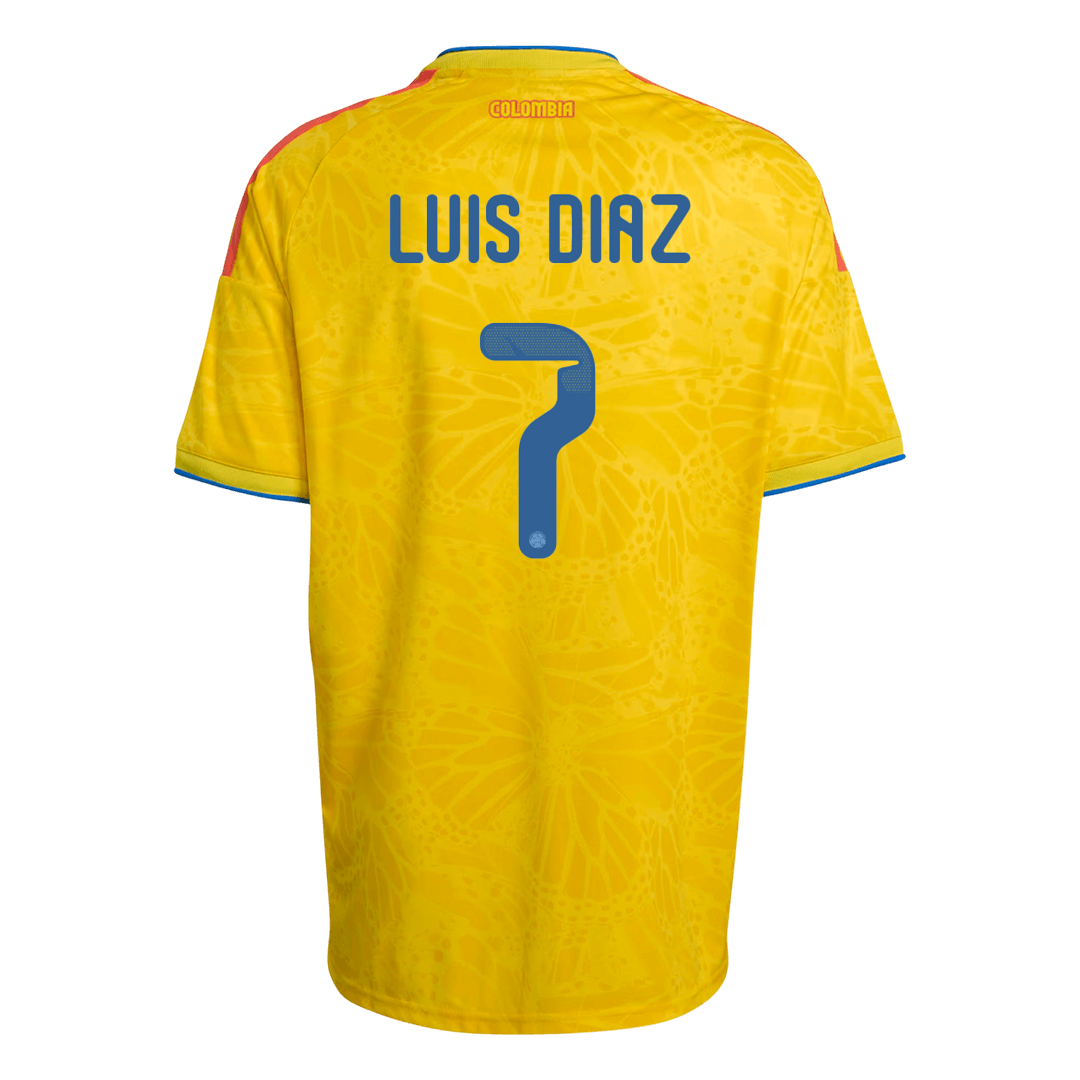 LUIS DíAZ #7 Colombia Home Soccer Jersey 2026