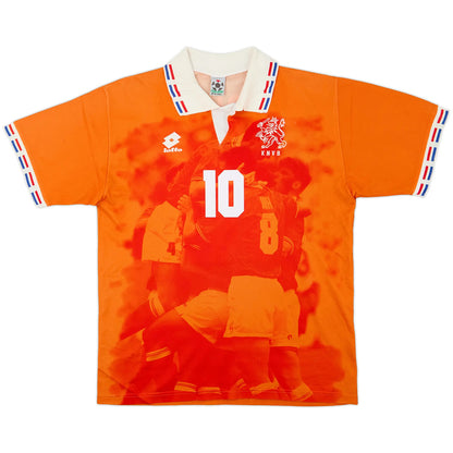 BERGKAMP #10 Retro Netherlands Home Jersey 1996 Euro Cup Jersey