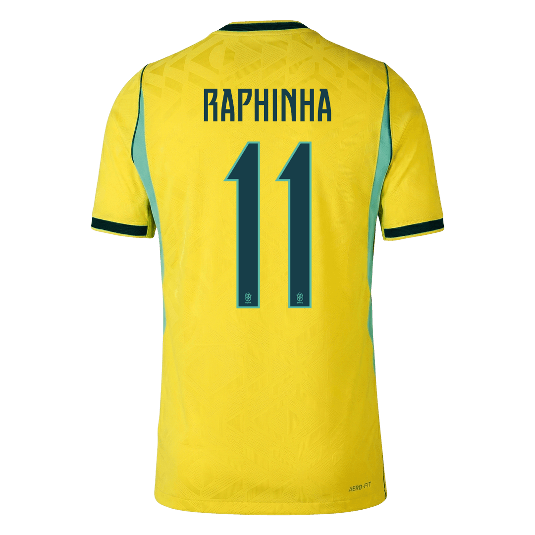 RAPHINHA #11 Brazil Home Soccer Jersey 2026 Player Version