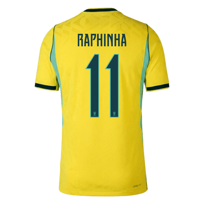 RAPHINHA #11 Brazil Home Soccer Jersey 2026 Player Version