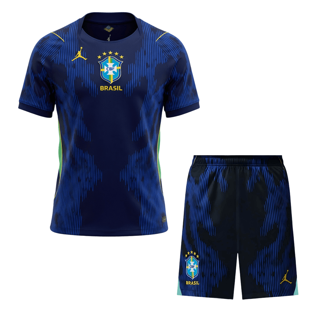 Brazil Away Soccer Jersey Kit(Jersey+Shorts) 2026