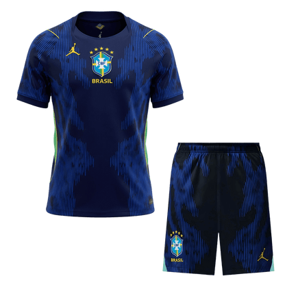 Brazil Away Soccer Jersey Kit(Jersey+Shorts) 2026