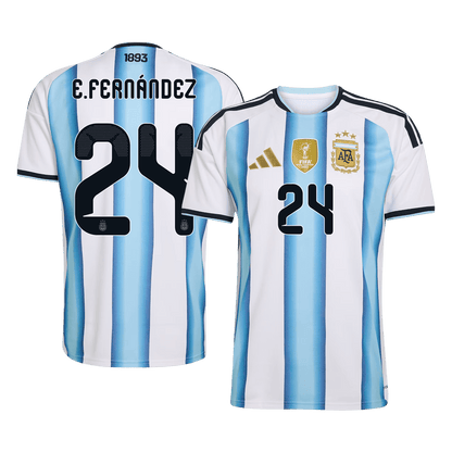 E. FERNÁNDEZ #24 Argentina Home Soccer Jersey 2026