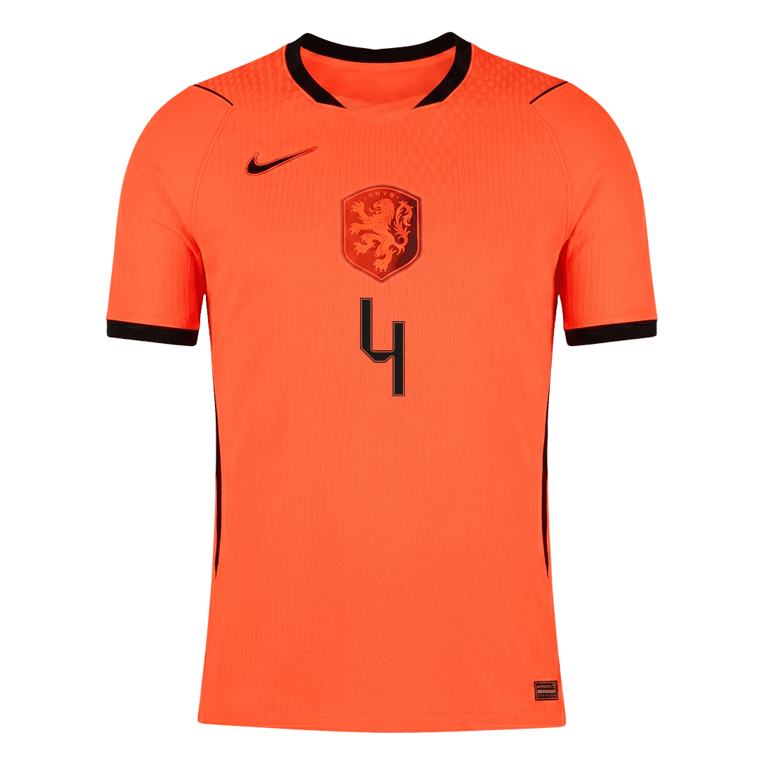 VIRGIL #4 Netherlands Home Soccer Jersey 2026 Player Version