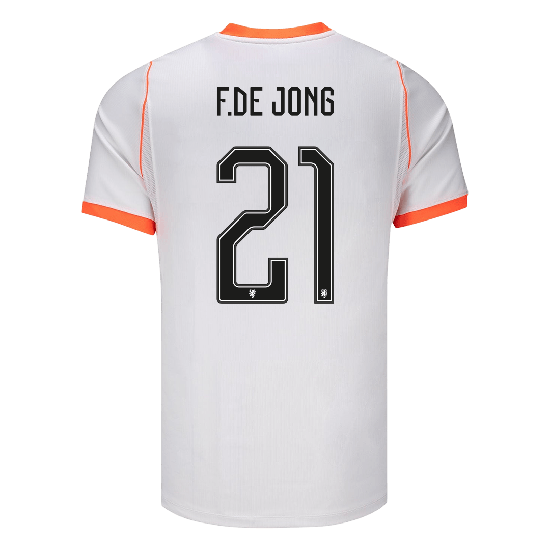 F.DE JONG #21 Netherlands Away Soccer Jersey 2026