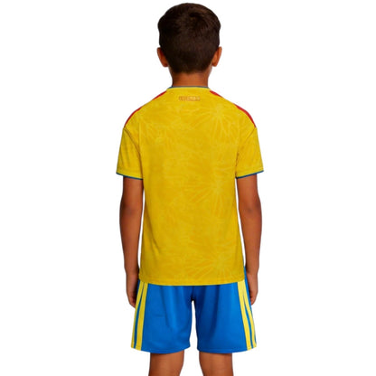 Kids Colombia Home Soccer Kit 2026 World Cup Jersey