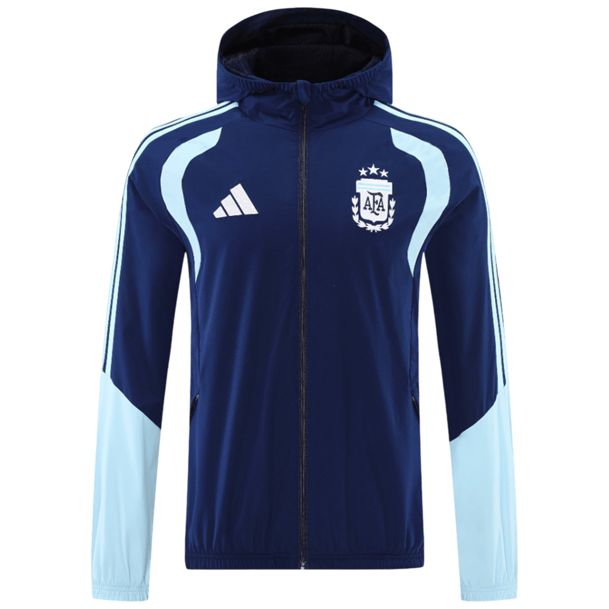 Argentina Windbreaker Hoodie Jacket Navy 2026