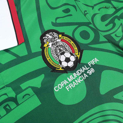 Retro 1998 Mexico Home Soccer Jersey