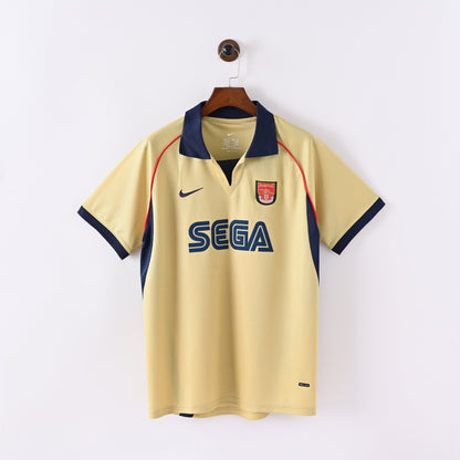 PSG 2001/02 Home Retro Football Shirt - Navy Nike classic football shirt front view