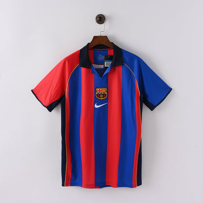 PSG 2001/02 Home Retro Football Shirt - Navy Nike classic football shirt front view