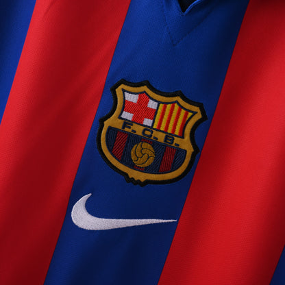 PSG 2001/02 Home Retro Football Shirt - close up details of Navy Nike retro kit