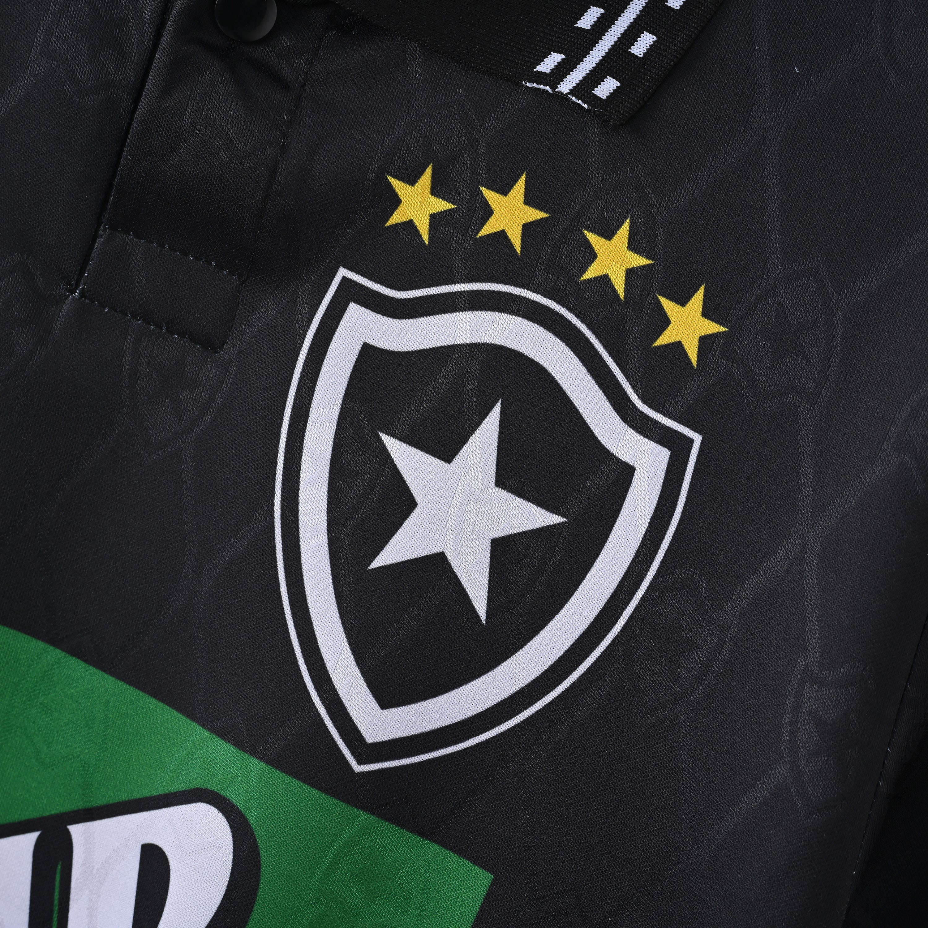 PSG 2001/02 Home Retro Football Shirt - close up details of Navy Nike retro kit