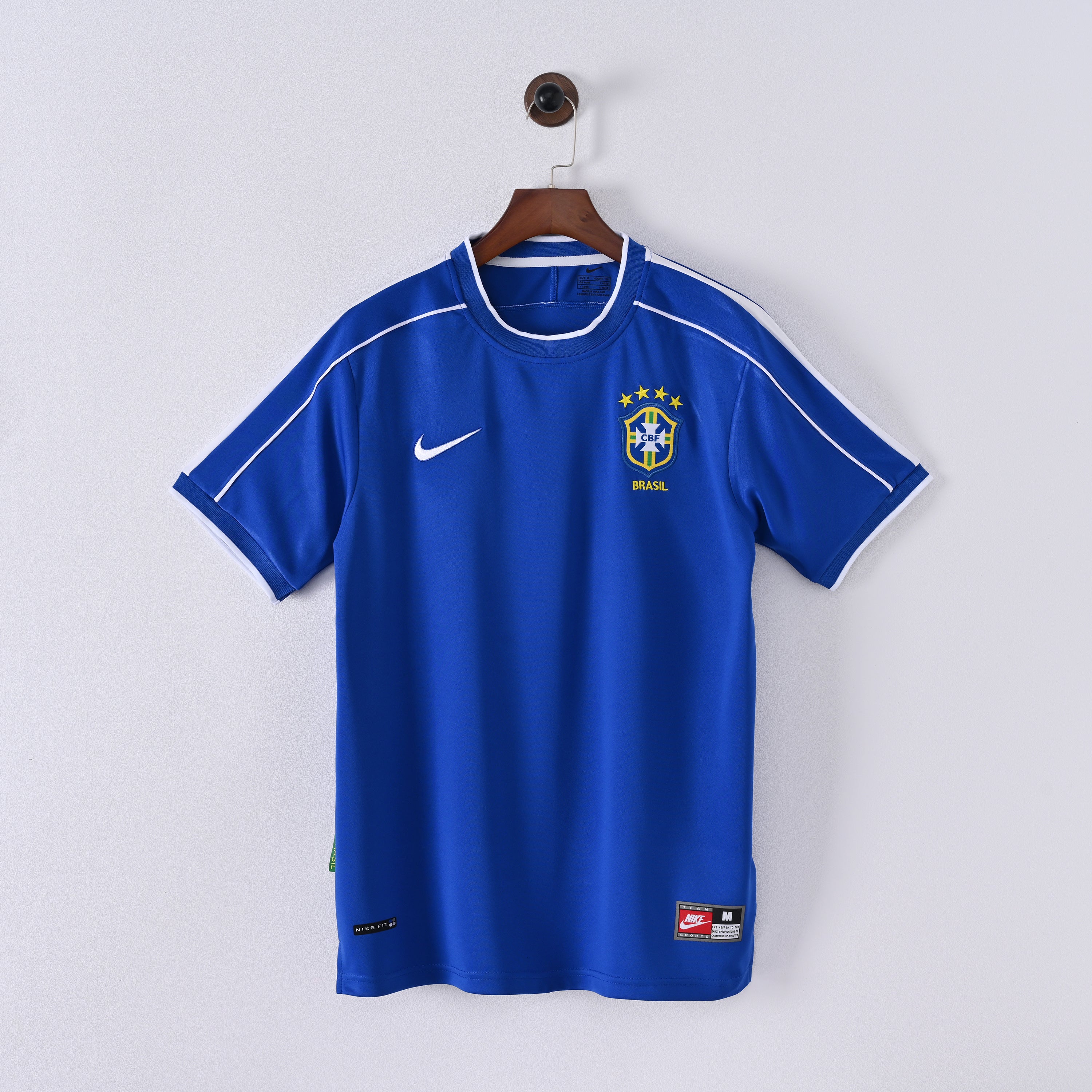 PSG 2001/02 Home Retro Football Shirt - Navy Nike classic football shirt front view