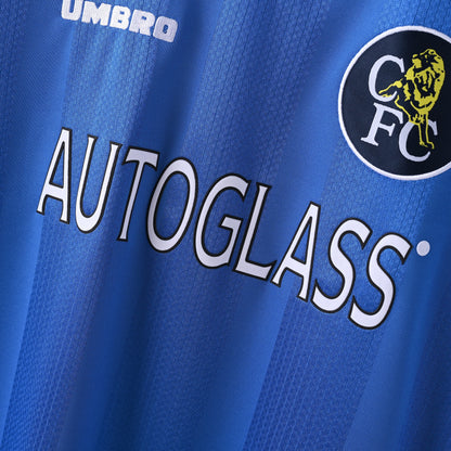 PSG 2001/02 Home Retro Football Shirt - Navy classic soccer jersey by Nike side or back view