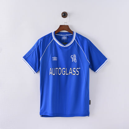 PSG 2001/02 Home Retro Football Shirt - Navy Nike classic football shirt front view