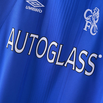 PSG 2001/02 Home Retro Football Shirt - close up details of Navy Nike retro kit