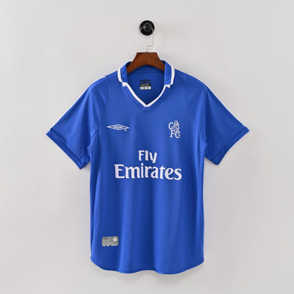 PSG 2001/02 Home Retro Football Shirt - Navy Nike classic football shirt front view