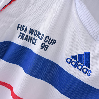 PSG 2001/02 Home Retro Football Shirt - close up details of Navy Nike retro kit