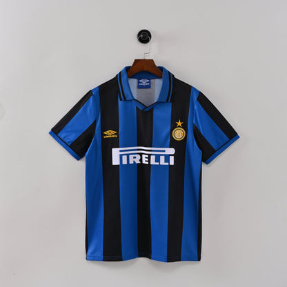 PSG 2001/02 Home Retro Football Shirt - Navy Nike classic football shirt front view