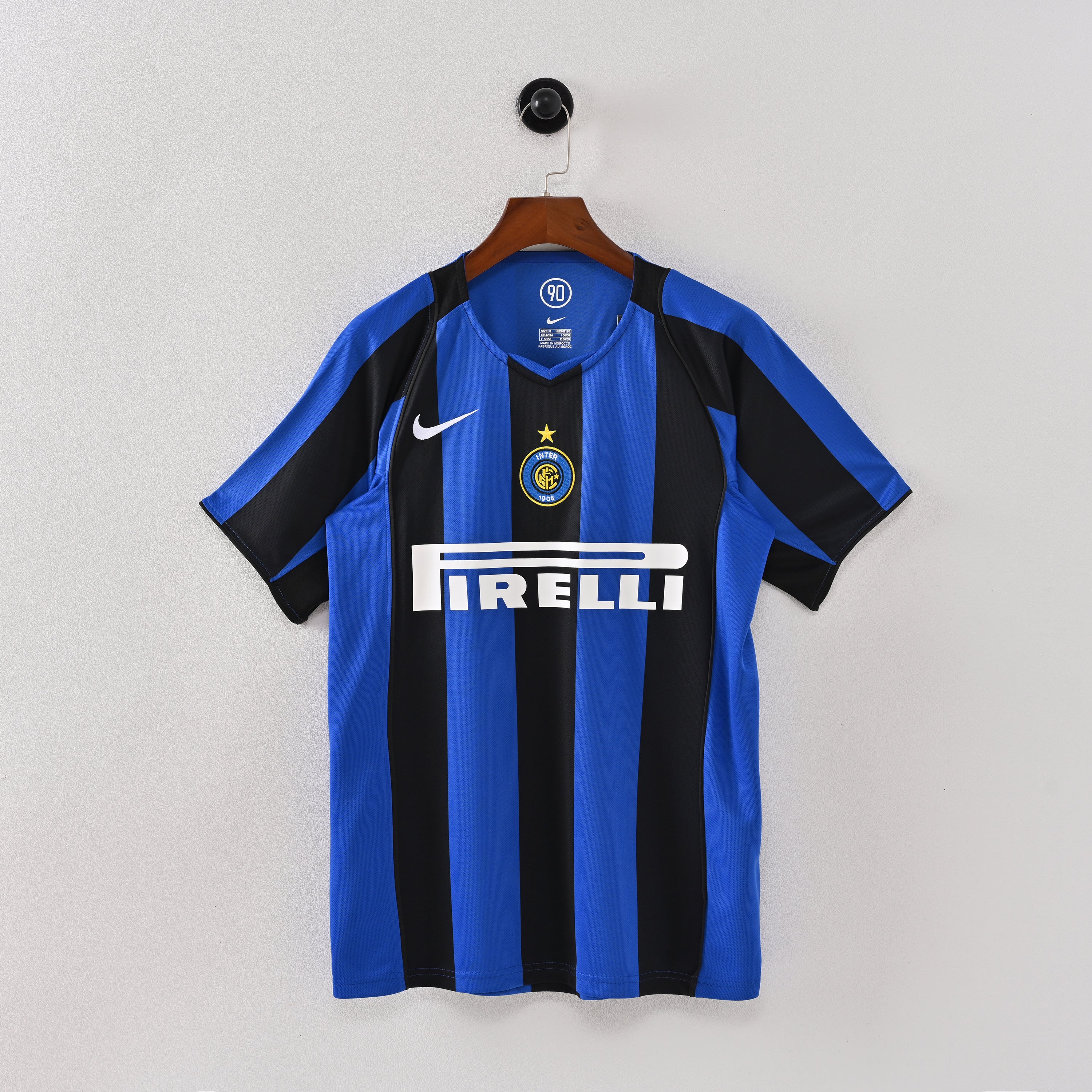 PSG 2001/02 Home Retro Football Shirt - Navy Nike classic football shirt front view