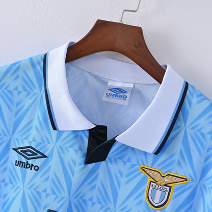 PSG 2001/02 Home Retro Football Shirt - close up details of Navy Nike retro kit