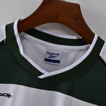 PSG 2001/02 Home Retro Football Shirt - close up details of Navy Nike retro kit