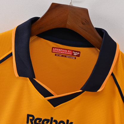 PSG 2001/02 Home Retro Football Shirt - close up details of Navy Nike retro kit