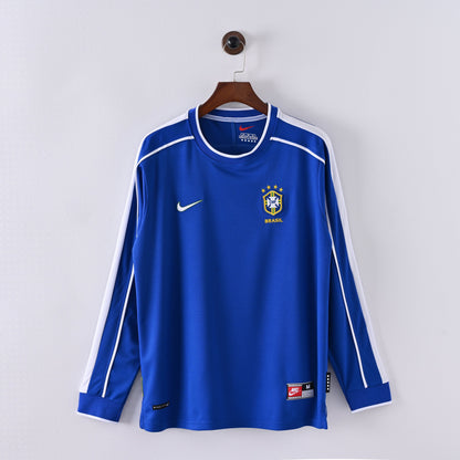 PSG 2001/02 Home Retro Football Shirt - Navy Nike classic football shirt front view