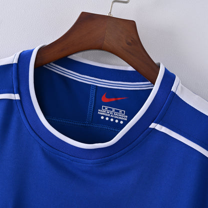 PSG 2001/02 Home Retro Football Shirt - Navy classic soccer jersey by Nike side or back view