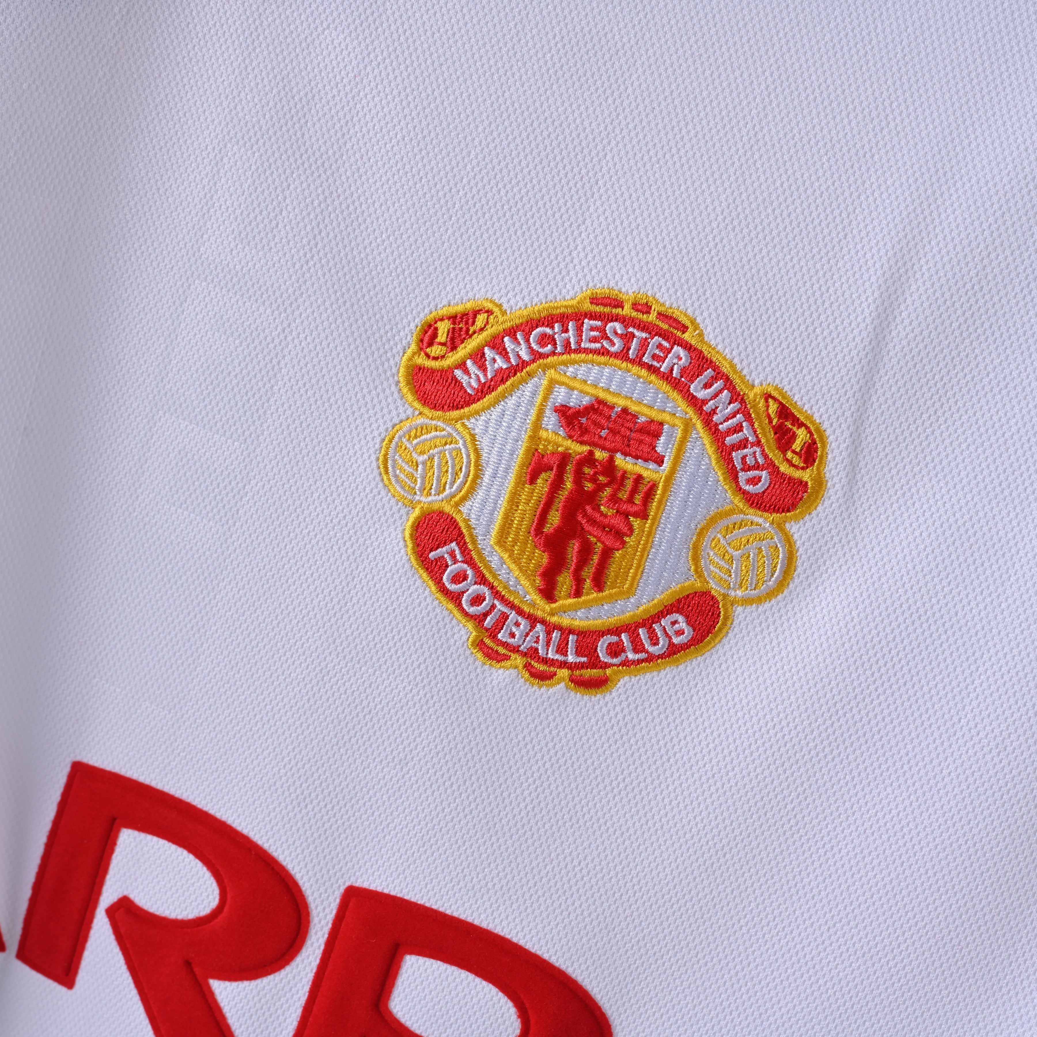 PSG 2001/02 Home Retro Football Shirt - close up details of Navy Nike retro kit