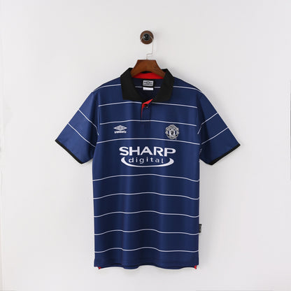 PSG 2001/02 Home Retro Football Shirt - Navy Nike classic football shirt front view