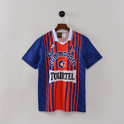 PSG 2001/02 Home Retro Football Shirt - Navy Nike classic football shirt front view