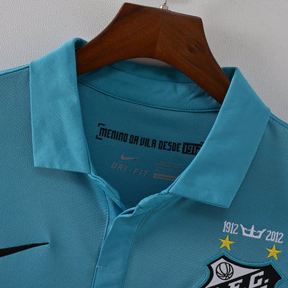 PSG 2001/02 Home Retro Football Shirt - close up details of Navy Nike retro kit